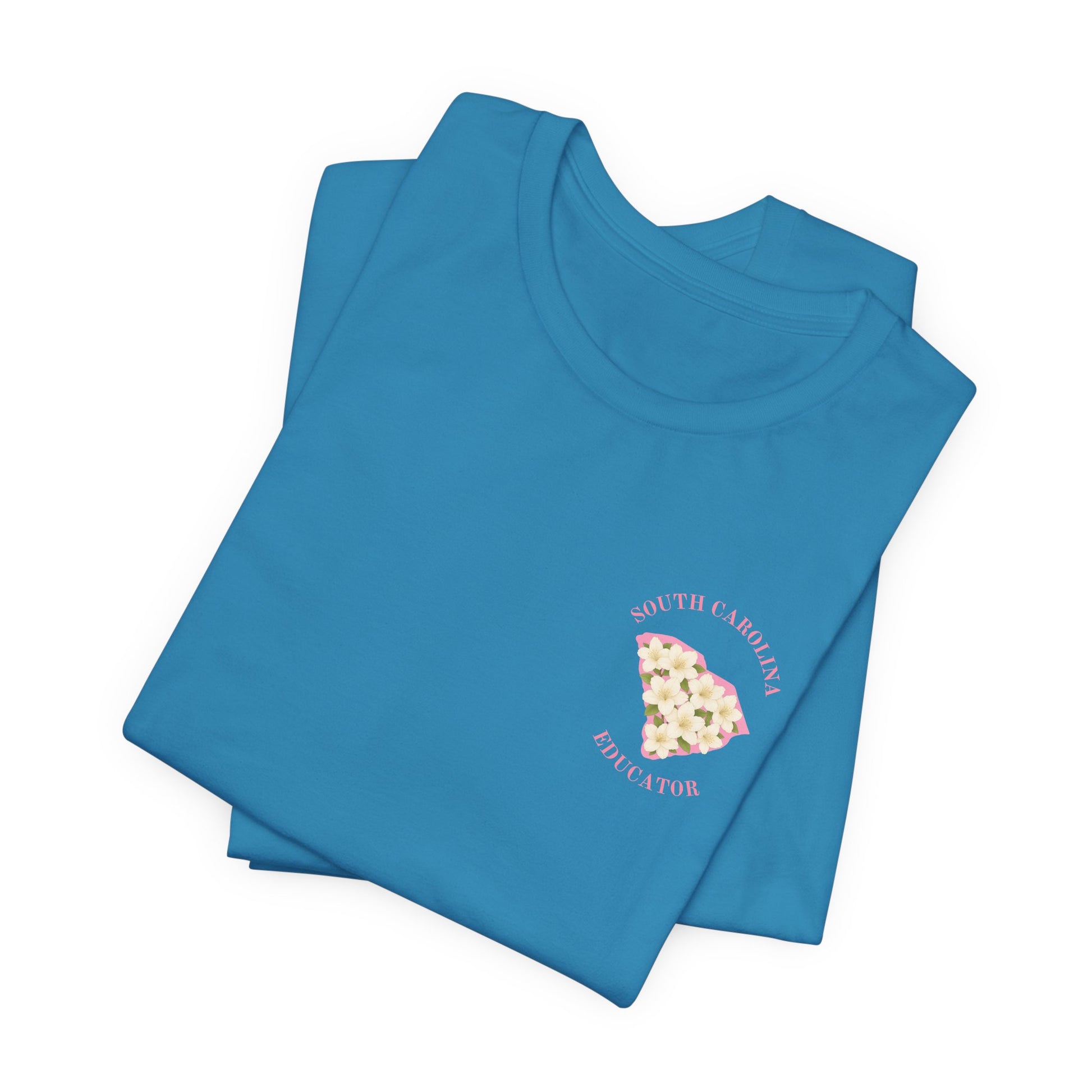 BELLA CANVAS White Azalea SC Educator-Unisex Jersey Tee
