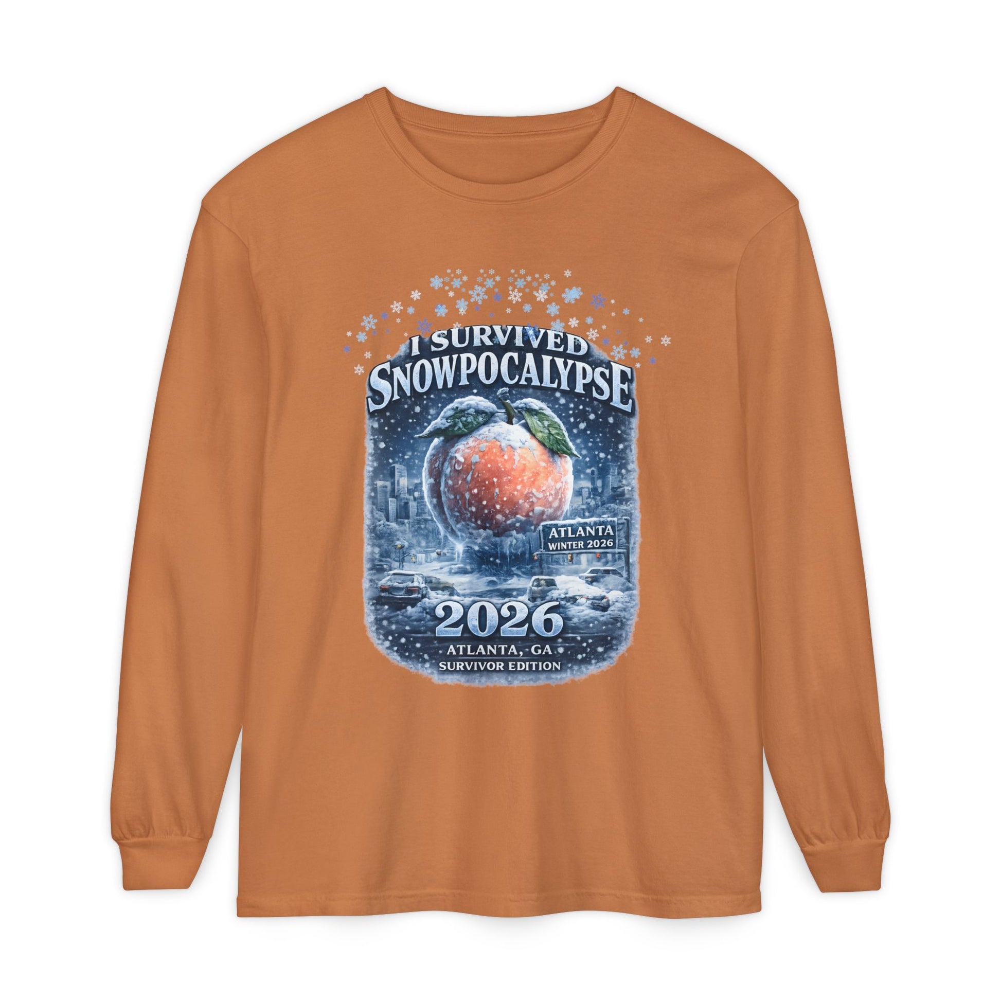 Snow Day Survivor-Bootleg T-Shirt -Unisex Long Sleeve (ATL 1)