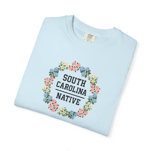 Adult SC Native Floral Wreath Tee