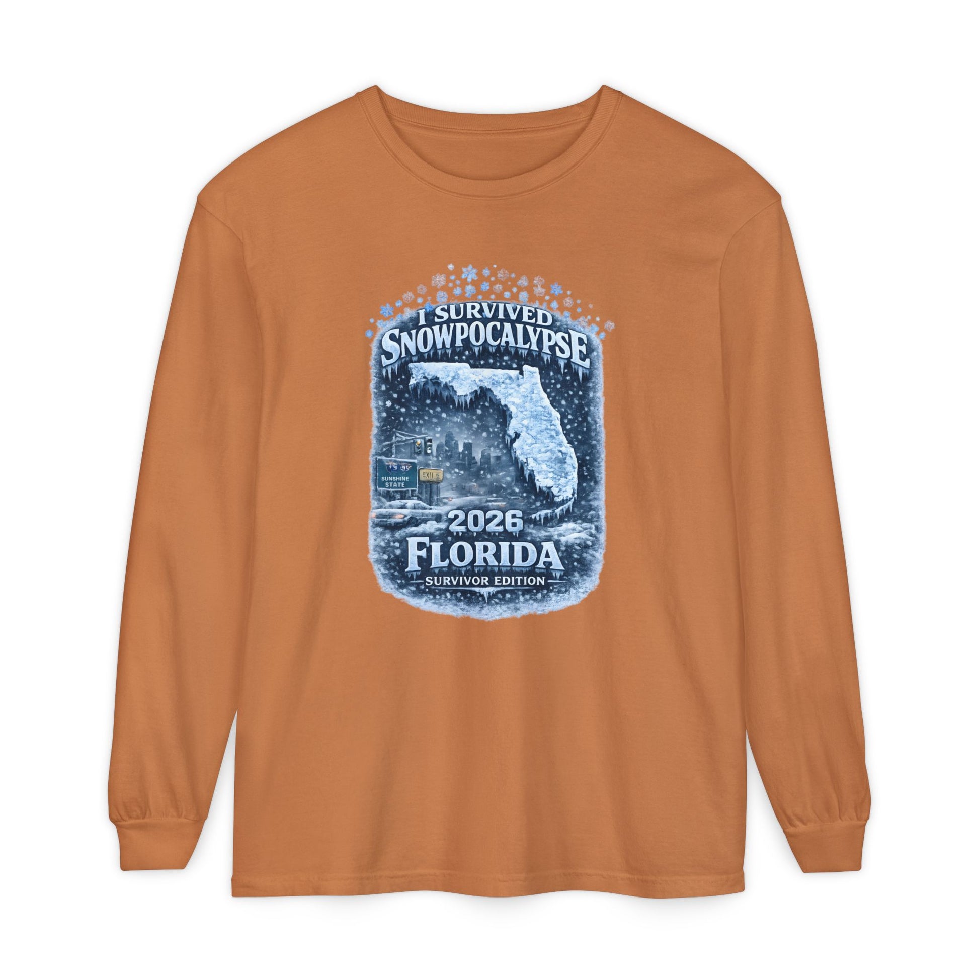Snow Day Survivor-Bootleg T-Shirt -Unisex Long Sleeve (FL)