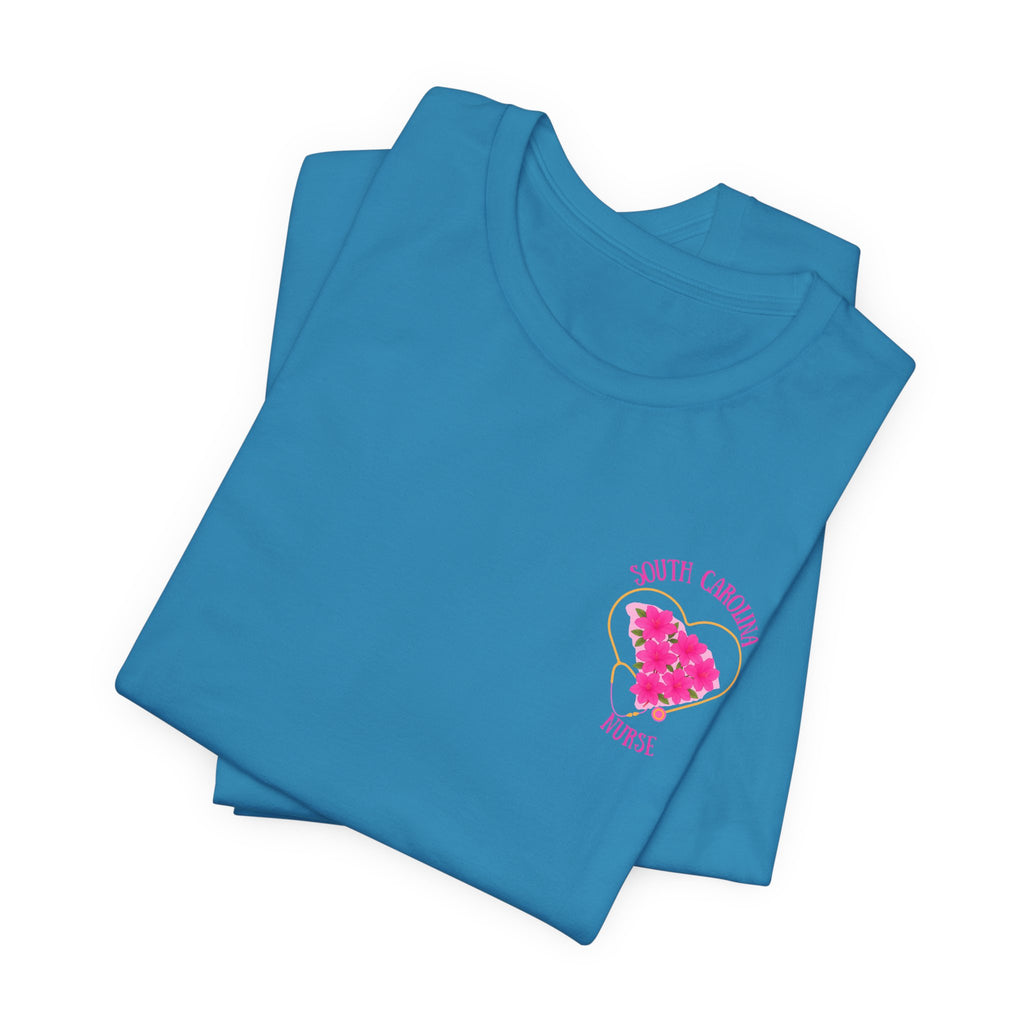 BELLA CANVAS Pink Azalea SC Nurse-Unisex Jersey Tee