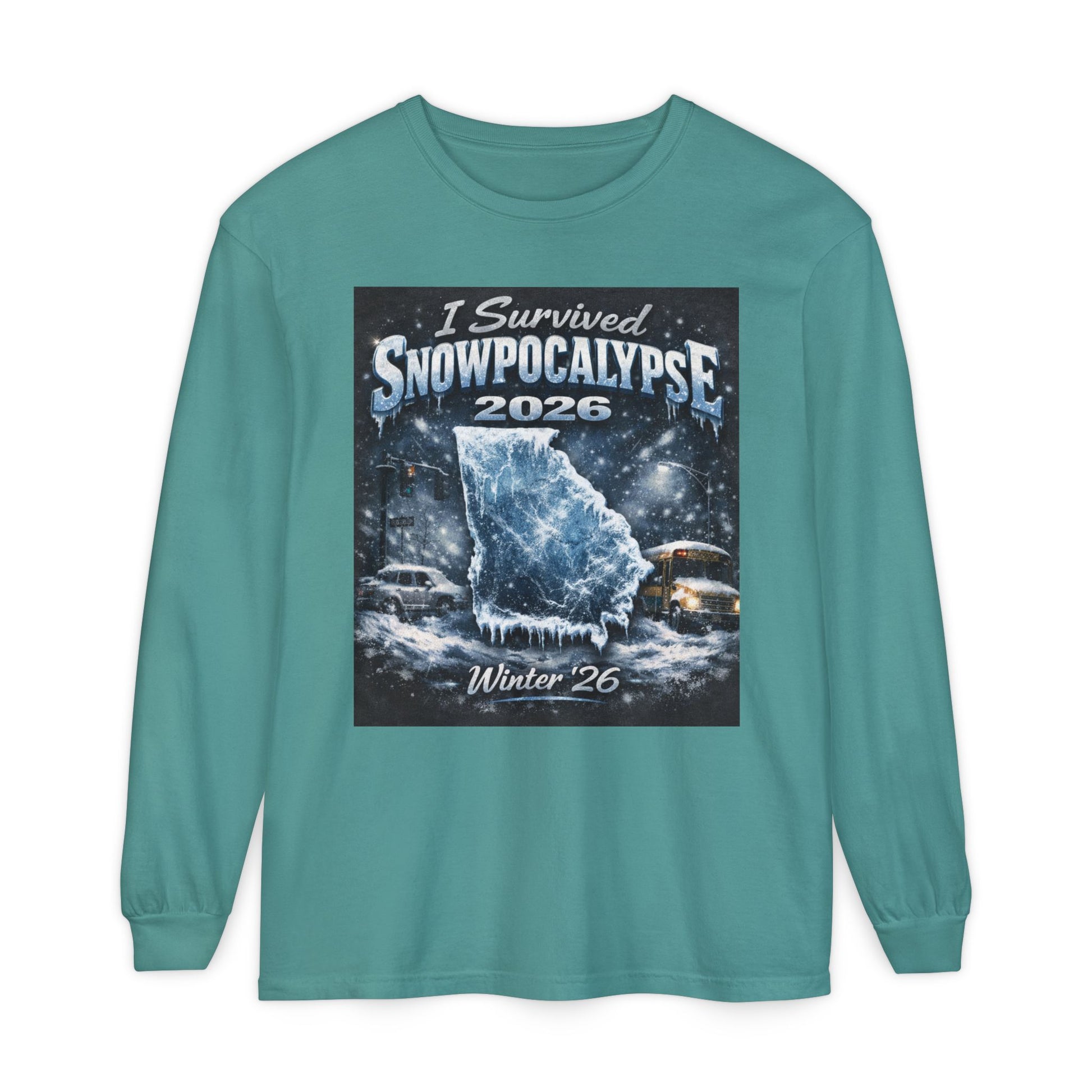 Snow Day Survivor-Bootleg T-Shirt -Unisex Long Sleeve (Georgia Winter '26)