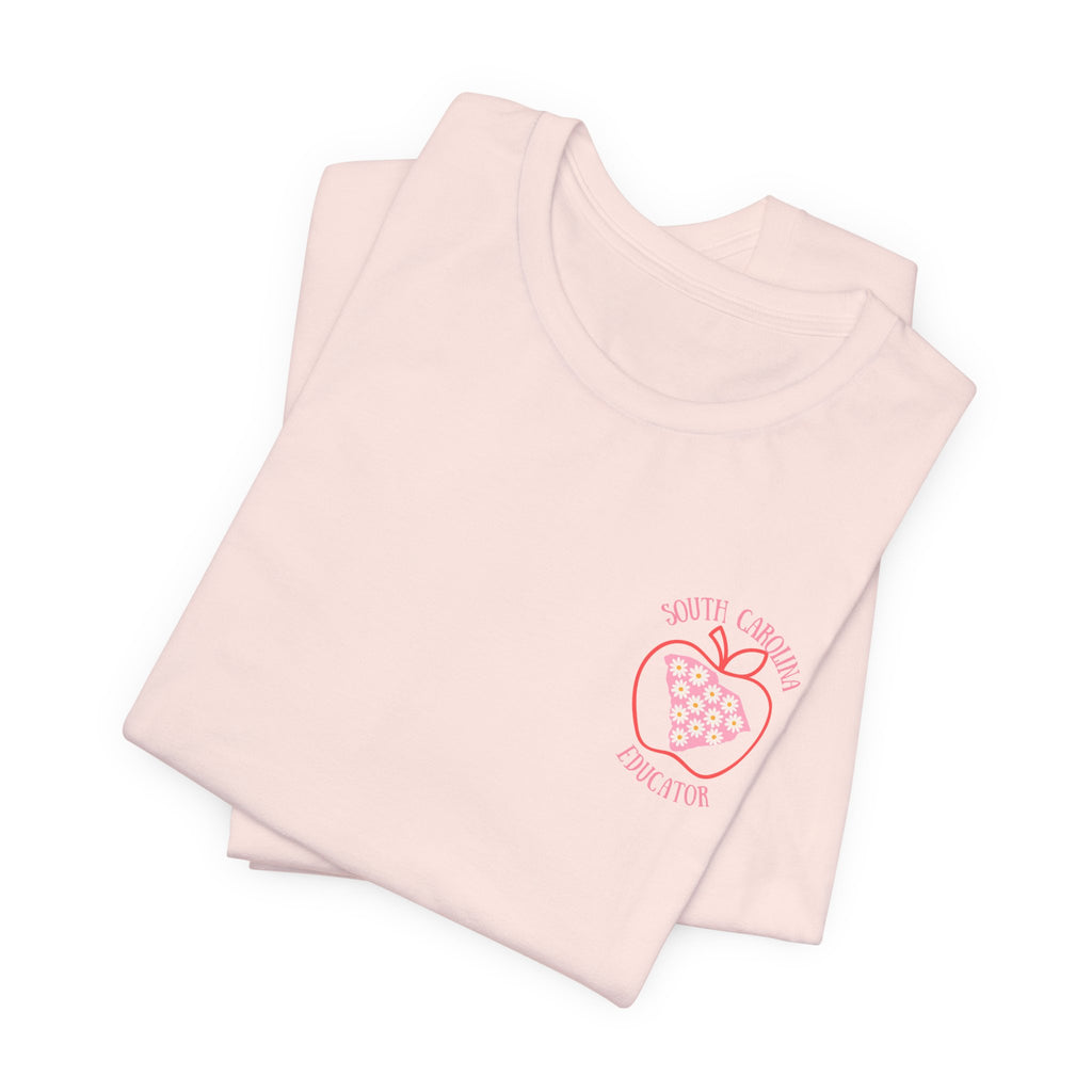 BELLA CANVAS-Daisy RED APPLE SC Educator-Unisex Jersey Tee