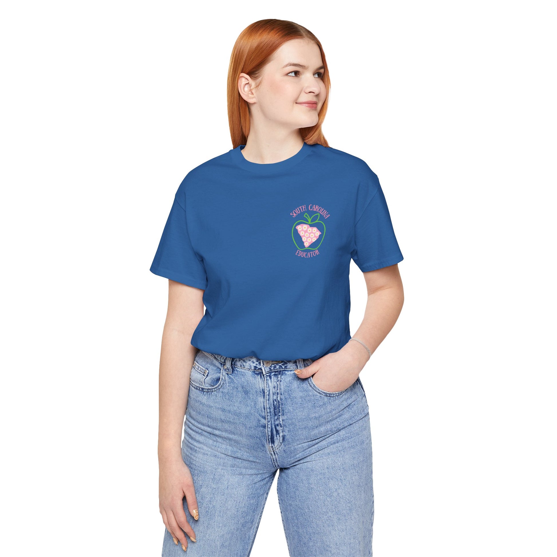 BELLA CANVAS-Daisy GREEN APPLE SC Educator-Unisex Jersey Tee