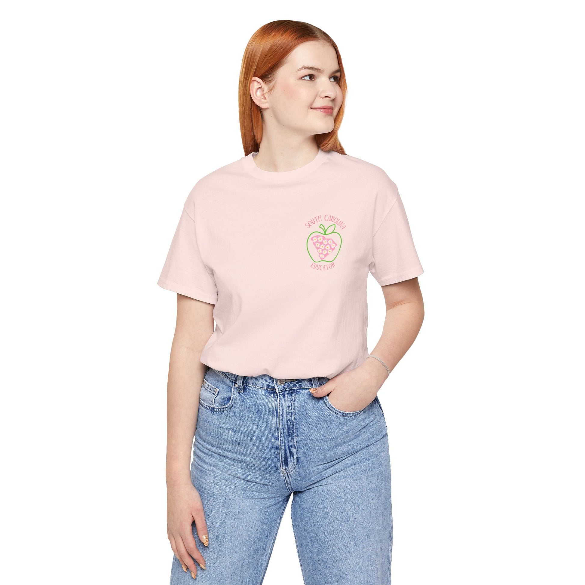 BELLA CANVAS-Daisy GREEN APPLE SC Educator-Unisex Jersey Tee