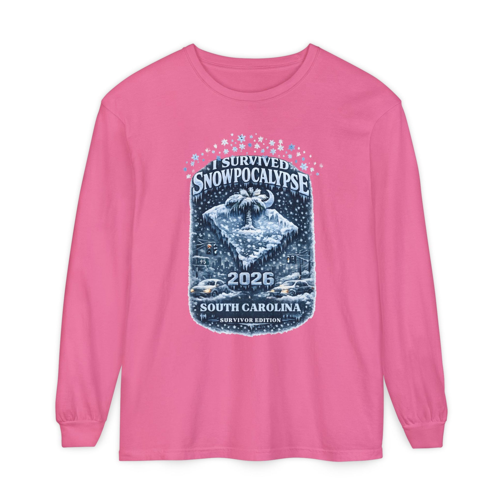Snow Day Survivor-Bootleg T-Shirt -Unisex Long Sleeve (SC)