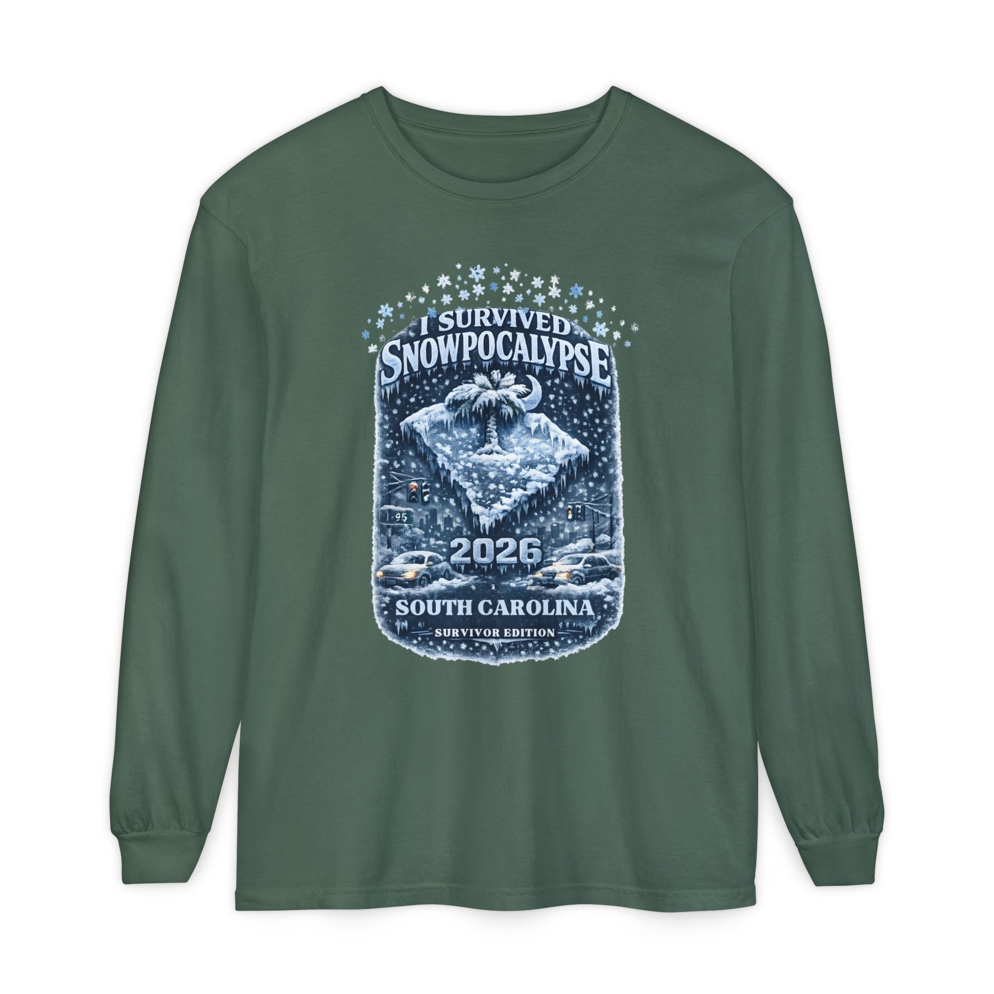 Snow Day Survivor-Bootleg T-Shirt -Unisex Long Sleeve (SC)