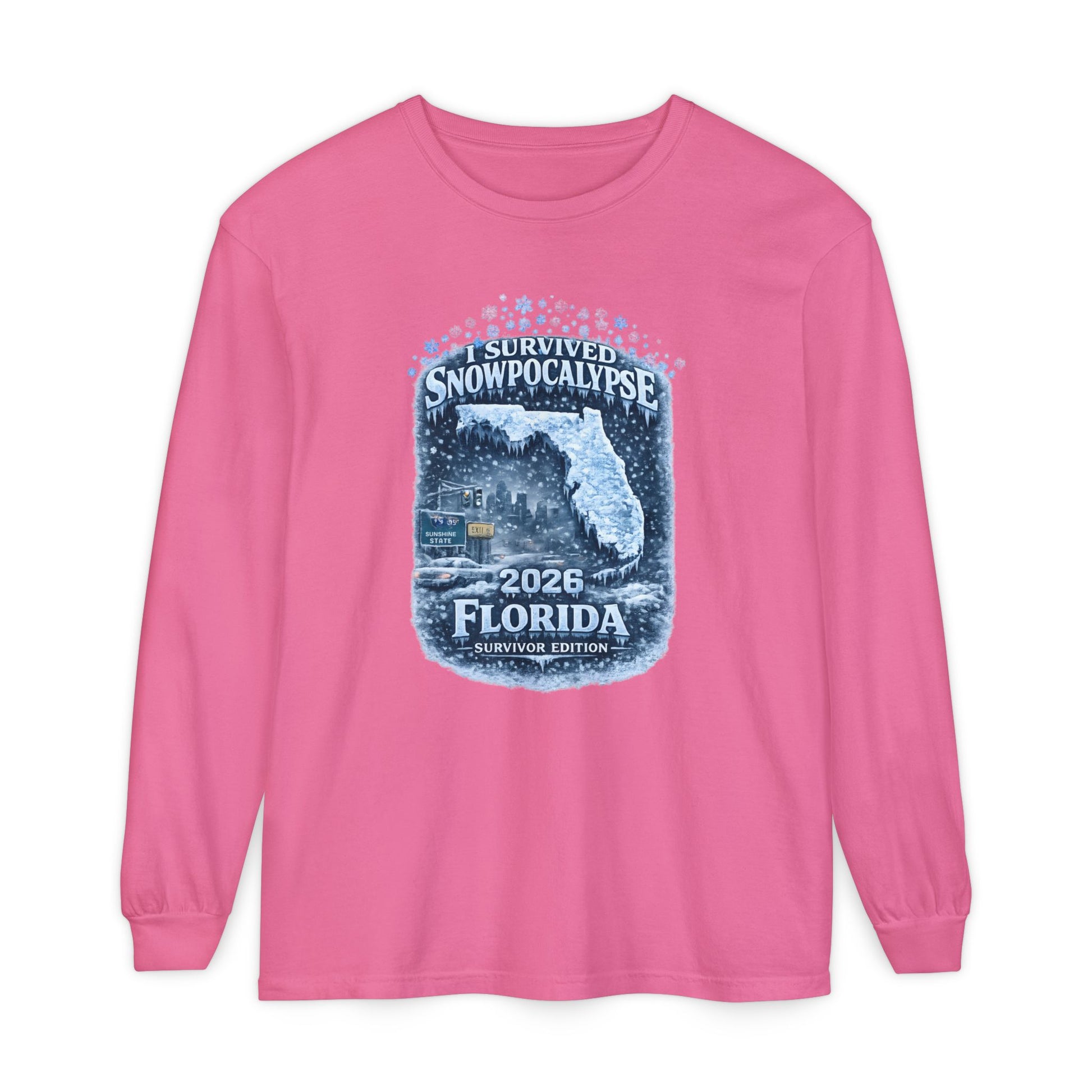 Snow Day Survivor-Bootleg T-Shirt -Unisex Long Sleeve (FL)