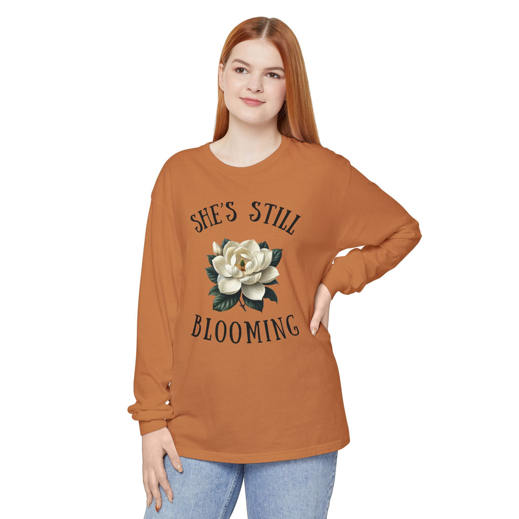Adult Magnolia Still Blooming-Unisex Long Sleeve T-Shirt