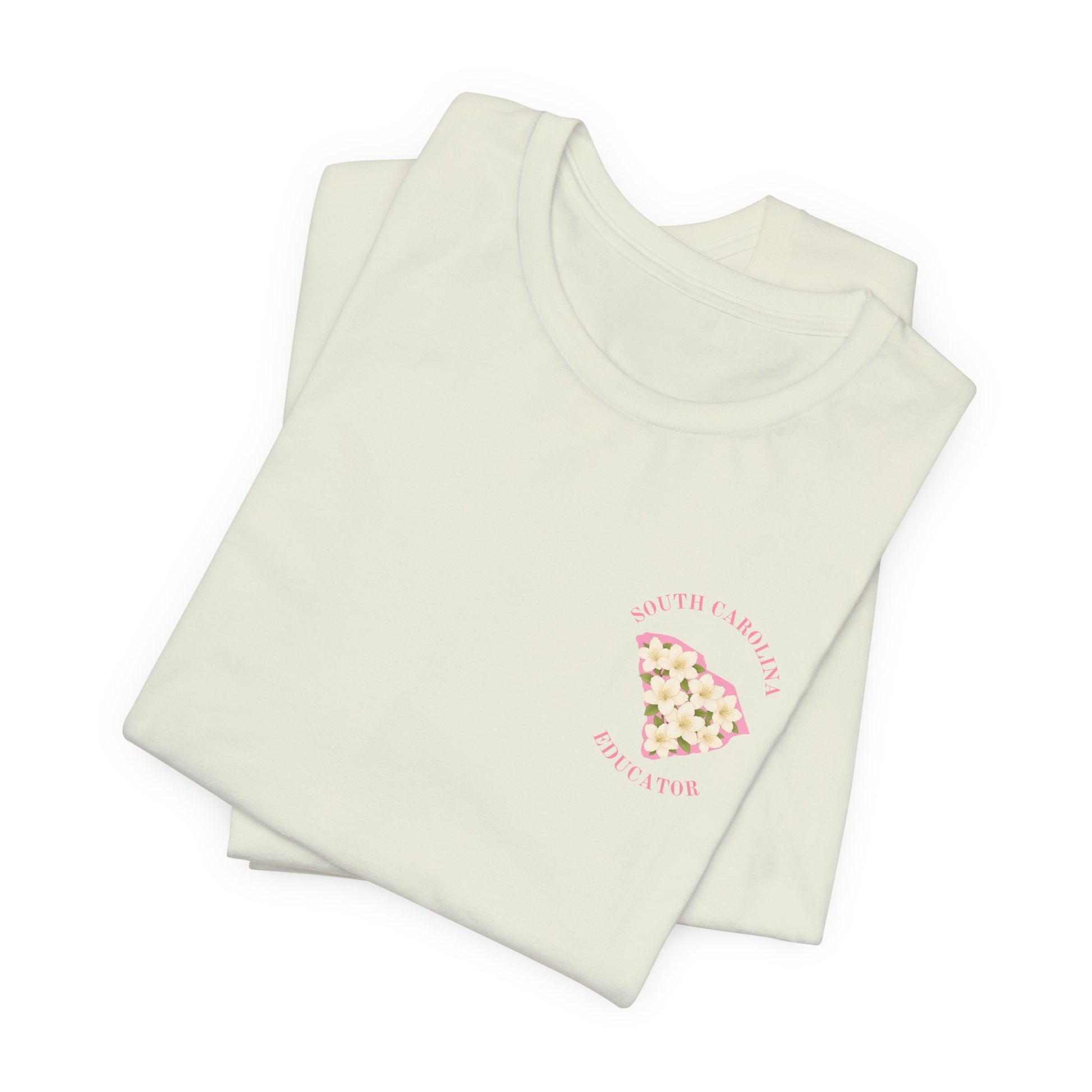 BELLA CANVAS White Azalea SC Educator-Unisex Jersey Tee