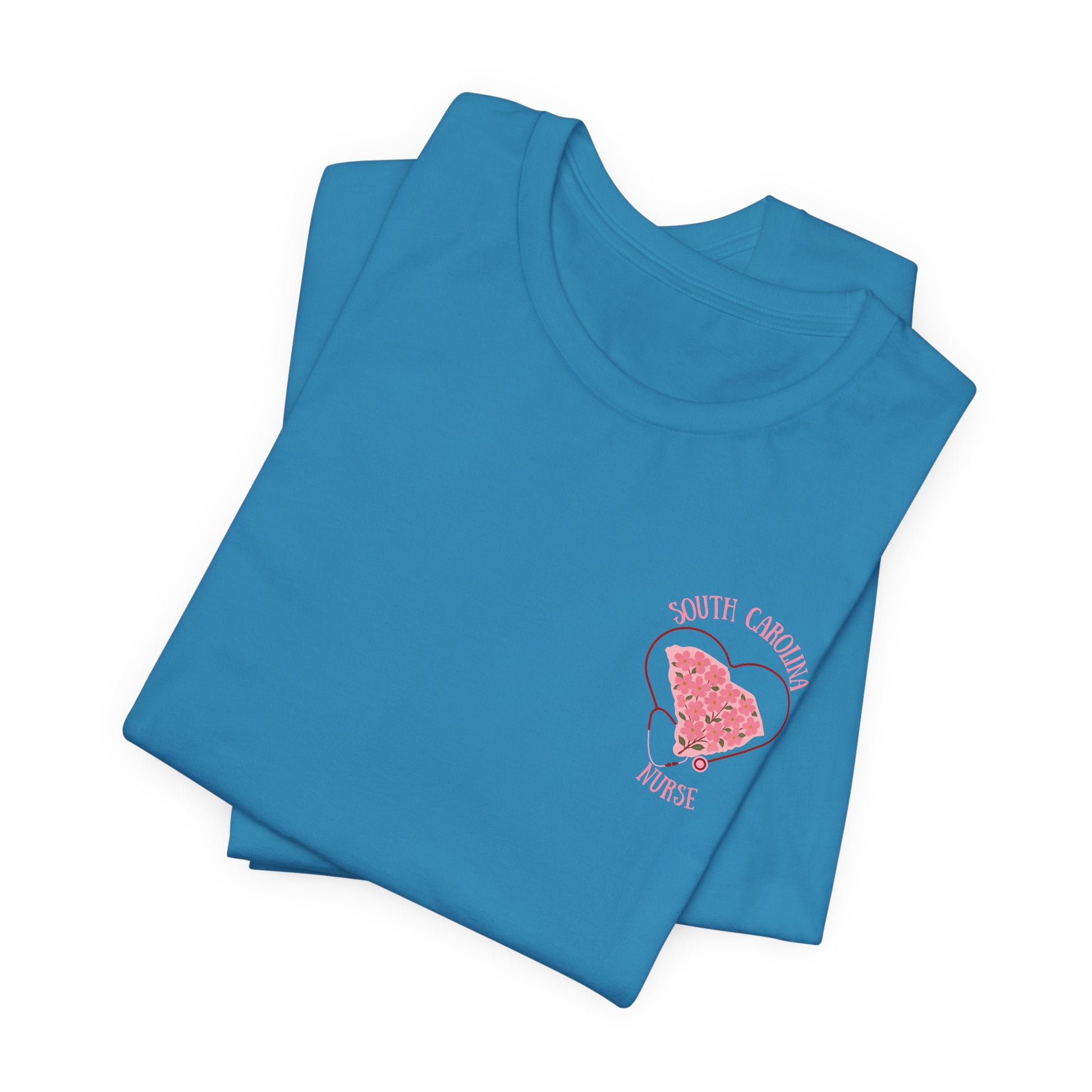 BELLA CANVAS-Pink Dogwood SC Nurse-Unisex Jersey Tee