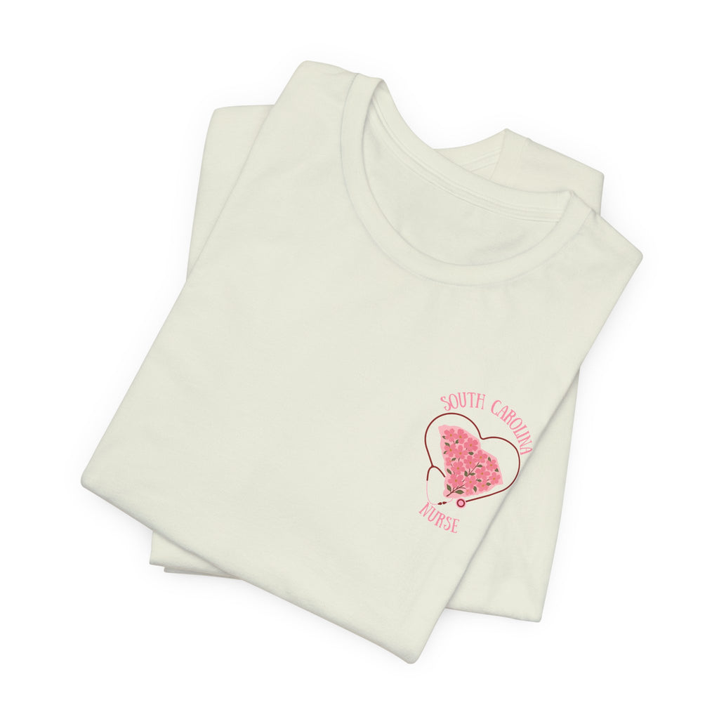 BELLA CANVAS-Pink Dogwood SC Nurse-Unisex Jersey Tee