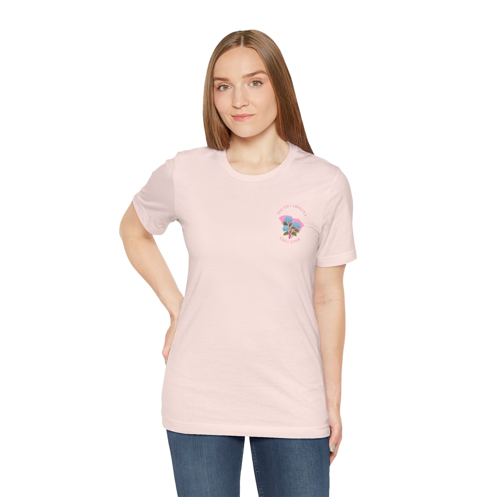 BELLA CANVAS-BLUE HYDRANGEA SC Educator-Unisex Jersey Tee