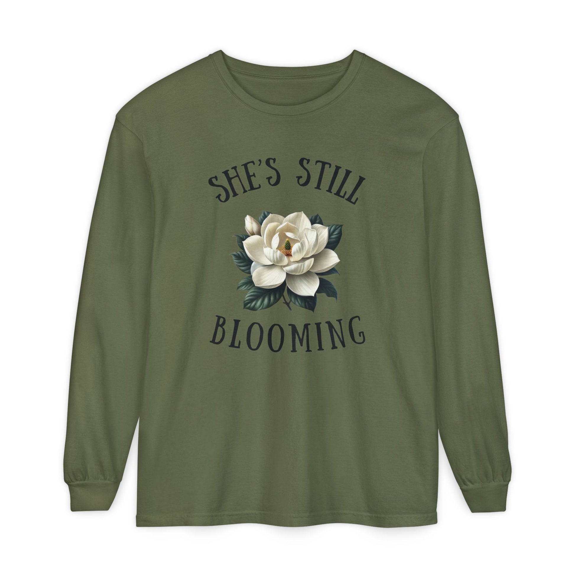 Adult Magnolia Still Blooming-Unisex Long Sleeve T-Shirt