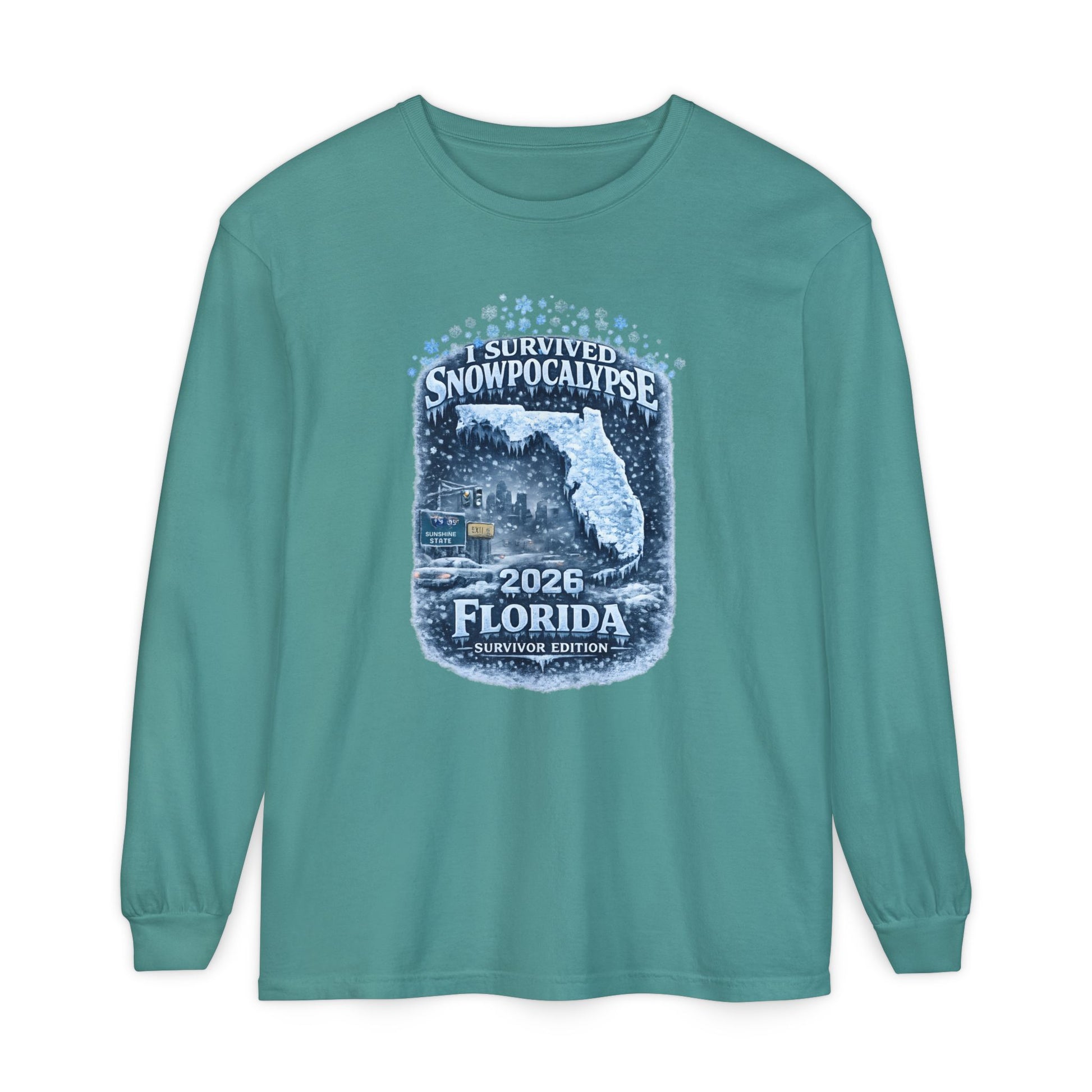 Snow Day Survivor-Bootleg T-Shirt -Unisex Long Sleeve (FL)