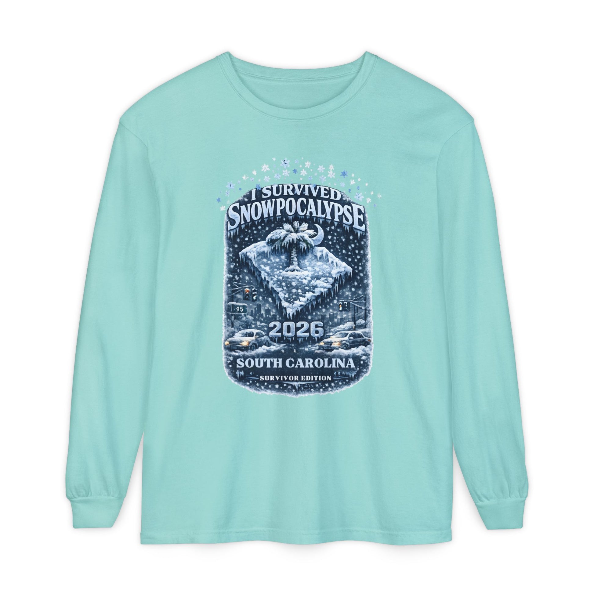 Snow Day Survivor-Bootleg T-Shirt -Unisex Long Sleeve (SC)