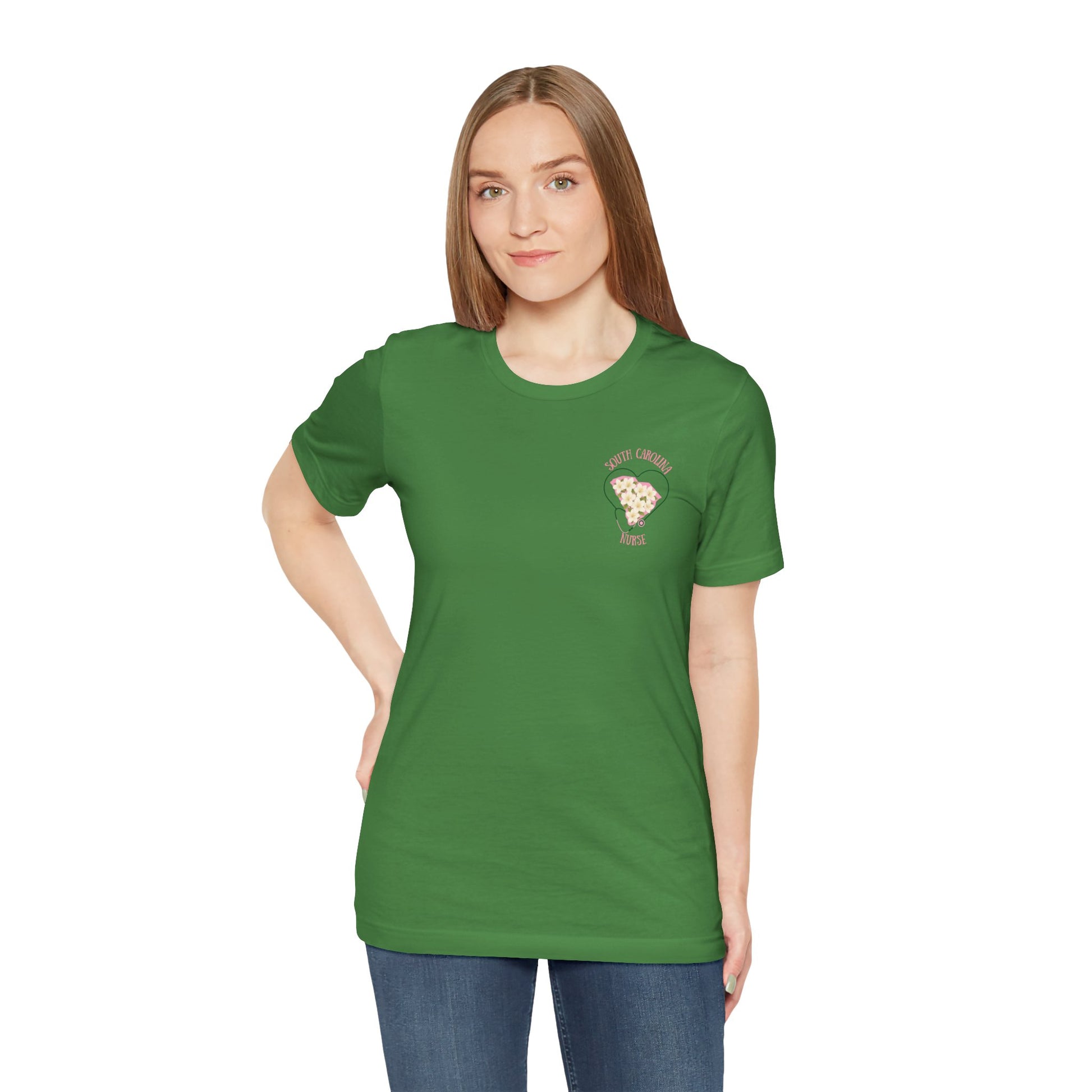 BELLA CANVAS White Azalea SC Nurse-Unisex Jersey Tee