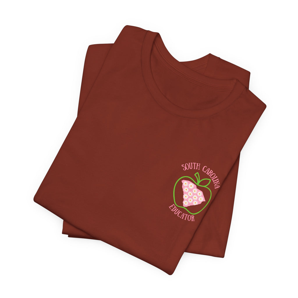 BELLA CANVAS-Daisy GREEN APPLE SC Educator-Unisex Jersey Tee