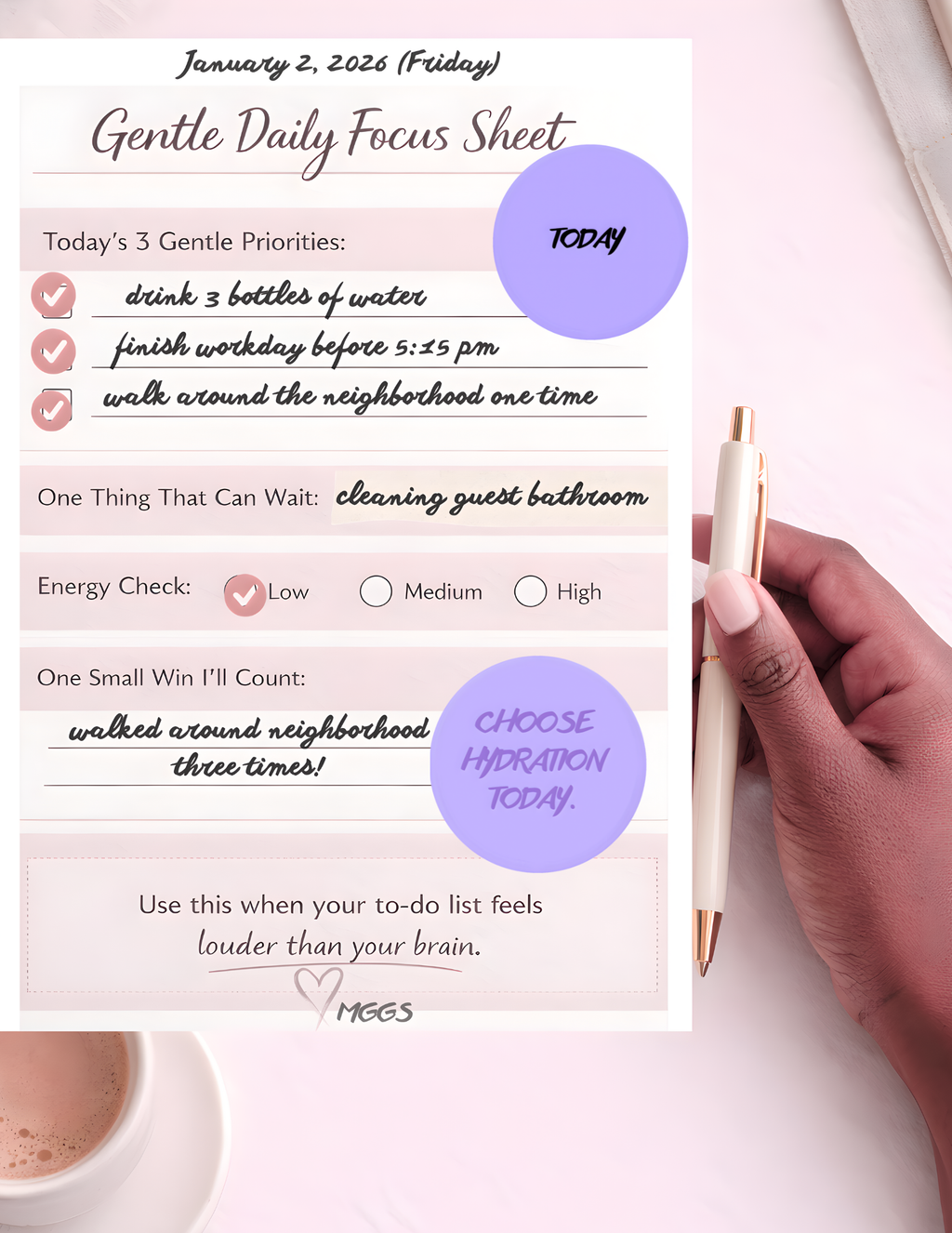 Fuzzy Checkmark Stickers