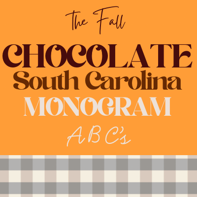 SC Fall Chocolate Monogram Bundle